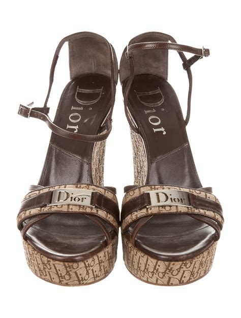 dior pointed shoes|Dior platform wedge shoes.